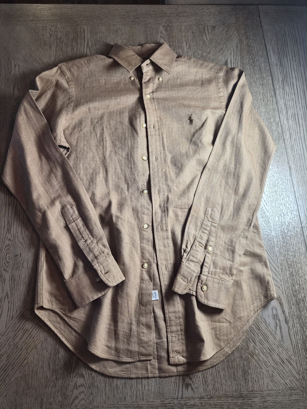 Ralph Lauren Brown Long-Sleeve Button-Down Shirt